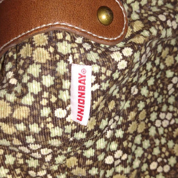 ๐VINTAGE๐ UNIONBAY Ditsy Floral Corduroy Fabric Shoulder Bag - Picture 12 of 16